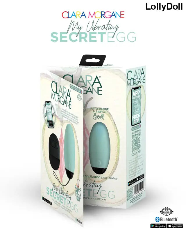 My vibrating secret egg - Bleu - Clara Morgane - Oeuf vibrant disponible chez LollyDoll, pas cher