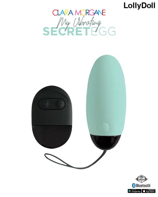 My vibrating secret egg - Bleu - Clara Morgane - Oeuf vibrant connecté disponible dans votre boutique en ligne LollyDoll