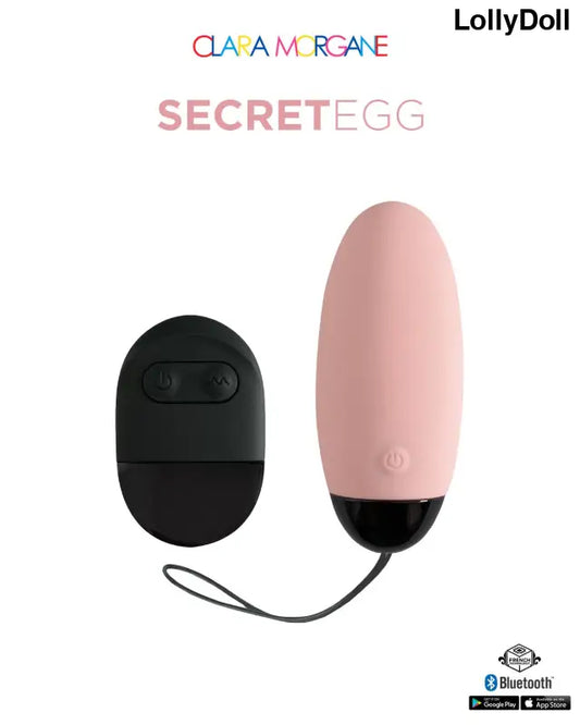 My vibrating secret egg - Rose - Clara Morgane - Oeuf vibrant connecté disponible chez LollyDoll