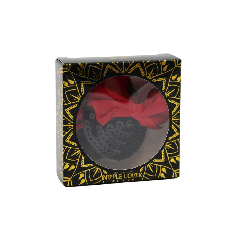 Cache tétons nœud papillon dans son remballage qui lui même est ravissant