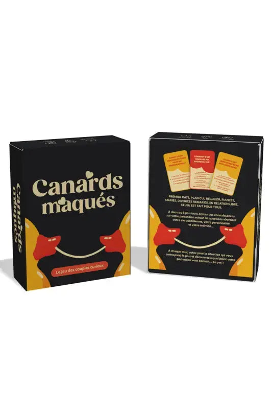 Jeu pour couple Boîte de jeu de cartes ’Canards Maqués’ pour aldultes chez LollyDoll