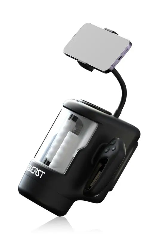 Masturbateur pour homme noir avec support flexible pour téléphone disponible sur LollyDoll