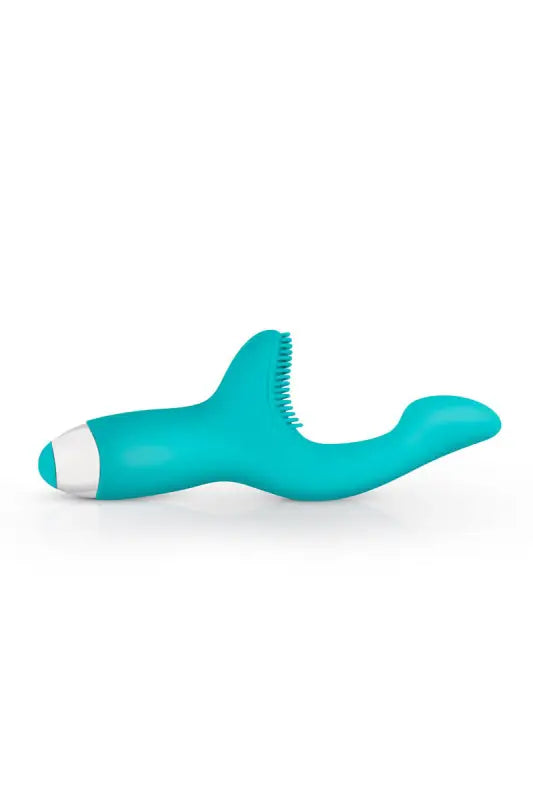 Vibrateur sarcelle avec stimulateur texturé.