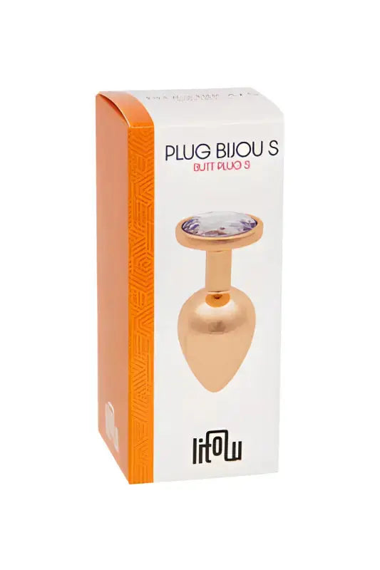 Plug bijou rose gold - Litolu taille S dans son emballage