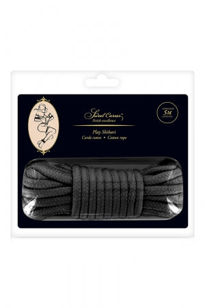 Corde de bondage noire 5m