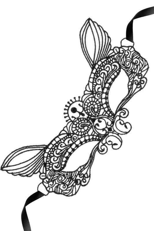 Masque de mascarade noir orné.