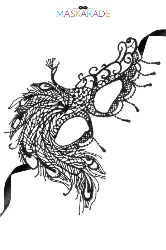 Masque de mascarade en dentelle noire.
