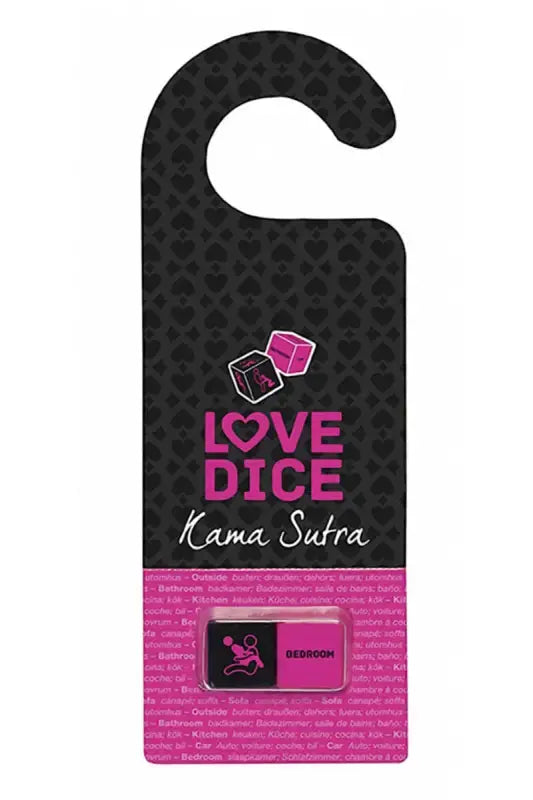 Dés coquins Accroche-porte Kama Sutra love dice.