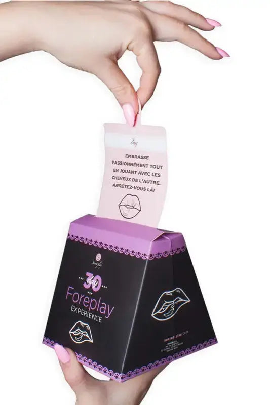 jeu pour pimenter le couple Boîte d’expériences de préliminaires avec une carte de suggestions.