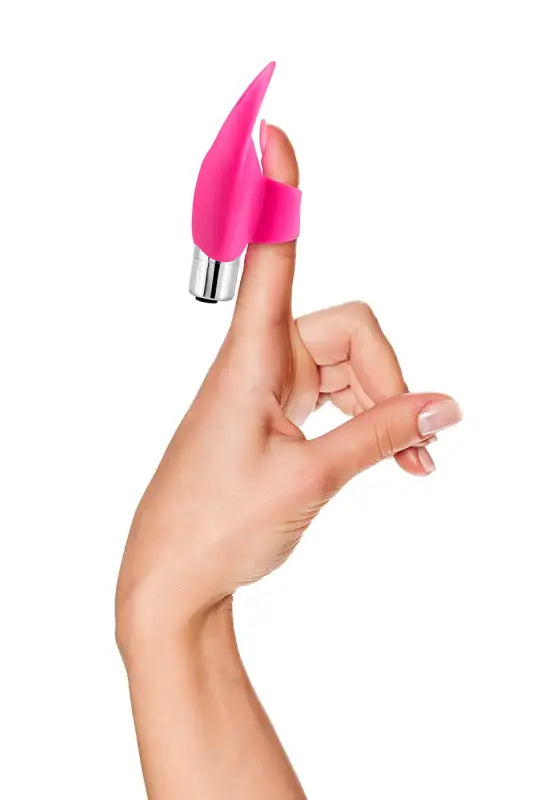 Vibrateur à doigt rose. disponible sur LollyDoll