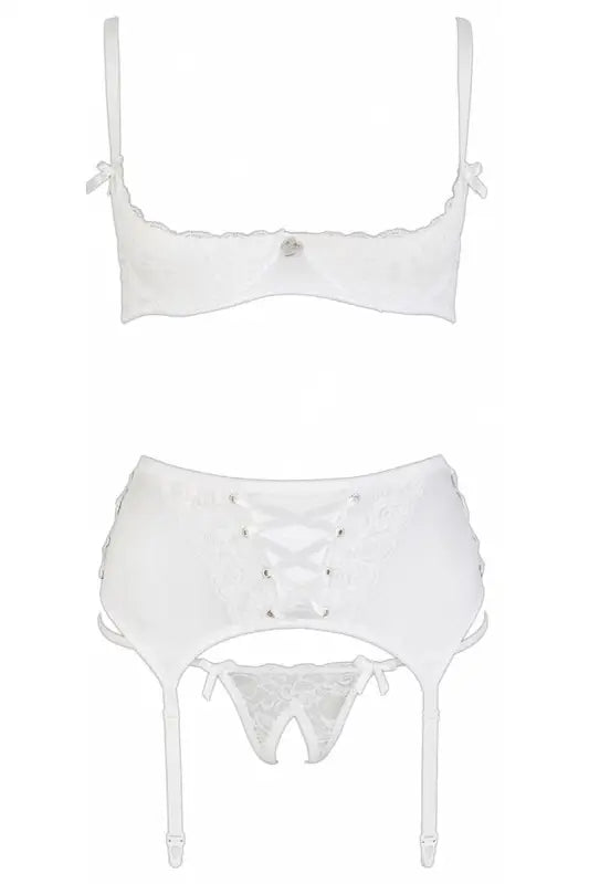 Ensemble de lingerie blanche sexy