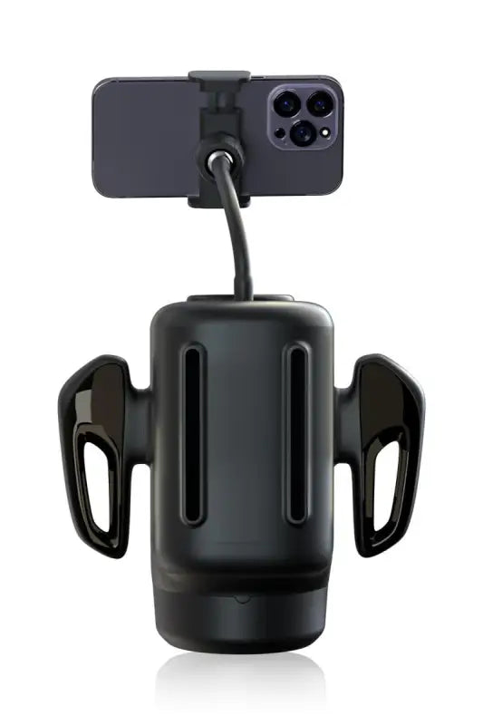 Masturbateur pour homme noir avec support flexible pour téléphone disponible dans votre boutique en ligne LollyDoll