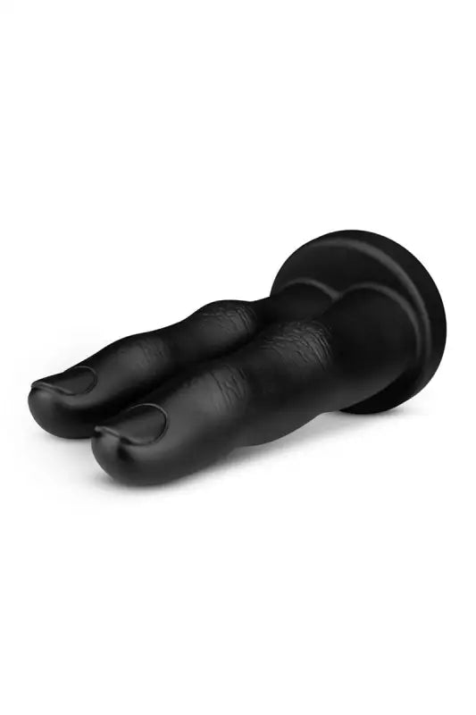 Jouet sexuel noir à deux doigts double pénétration disponible sur LollyDoll