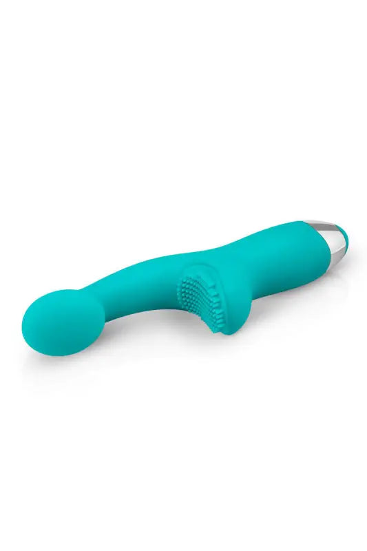 Vibrateur sarcelle avec surface texturée.