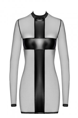 Mini robe tulle et wetlook Crossfire F369