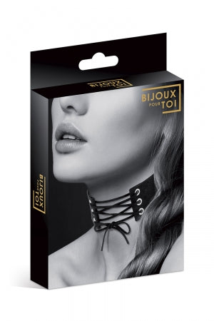 Collier large lacé devant