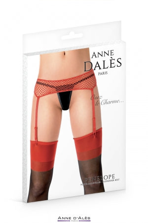 Porte-jarretelles rouge Penelope Anne d'Alès