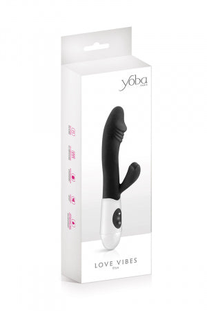 Vibromasseur Rabbit Elya noir · Yoba · vue 2