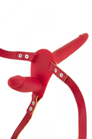 Double gode ceinture rouge