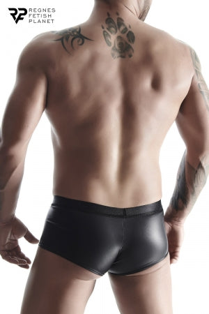 Shorty ouvert noir wetlook