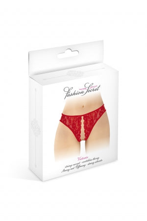String rouge ouvert Victoria