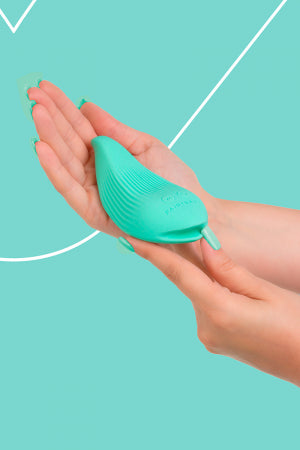 Mini vibro rechargeable DelightfulWave vert · Fairygasm · vue 2