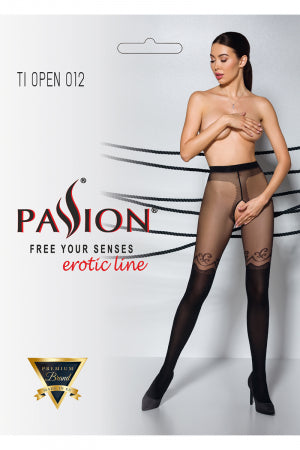 Collants ouverts 20/40 deniers noir