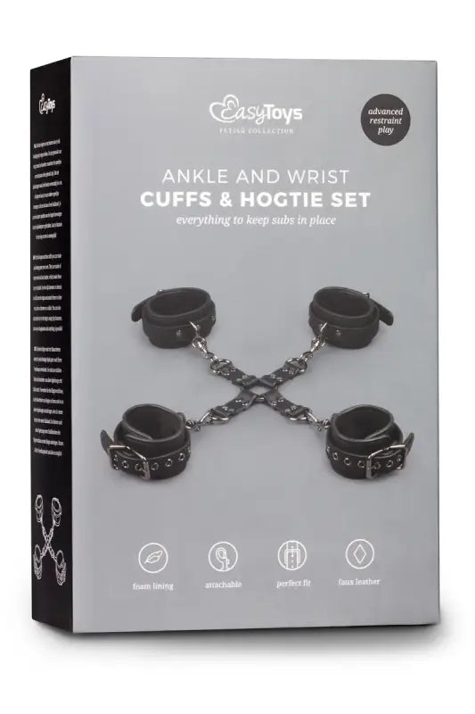 Jeu de menottes pour les chevilles et les poignets.