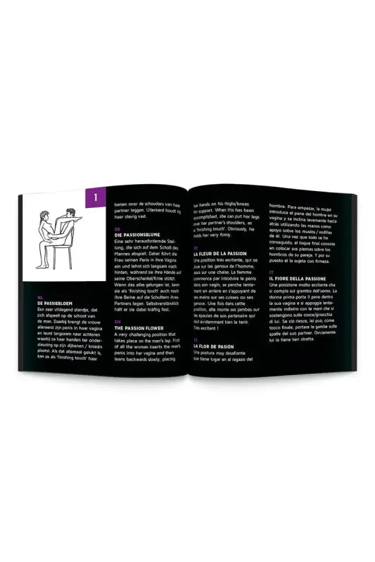 Livre ouvert avec des diagrammes et du texte.