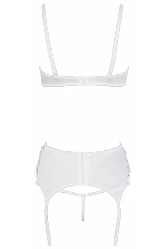 Ensemble de lingerie blanche vue de dos chez LollyDoll au meilleur prix