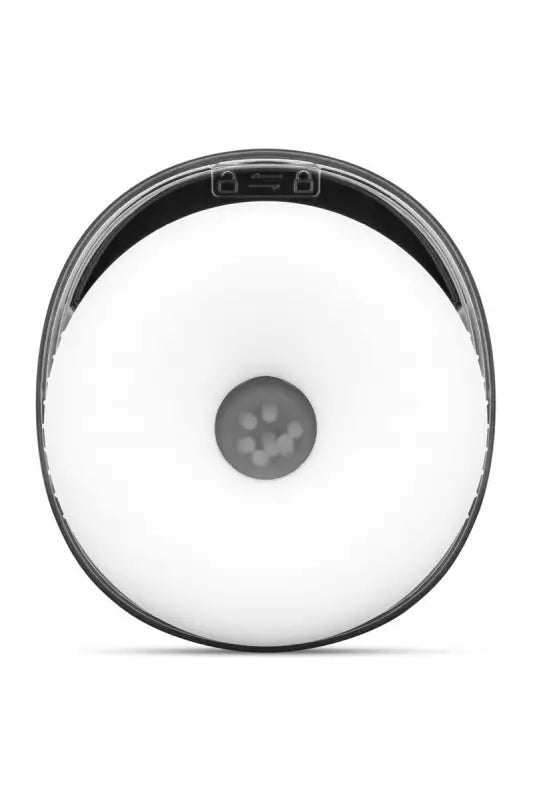 Masturbateur masculin électrique va et vient rotatif et vibrant noir vu de bas- dispo sur LollyDoll