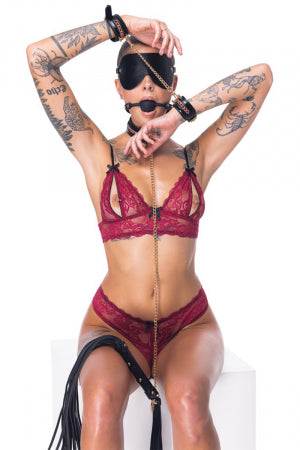 Ensemble 7 pièces Fetish SM noir