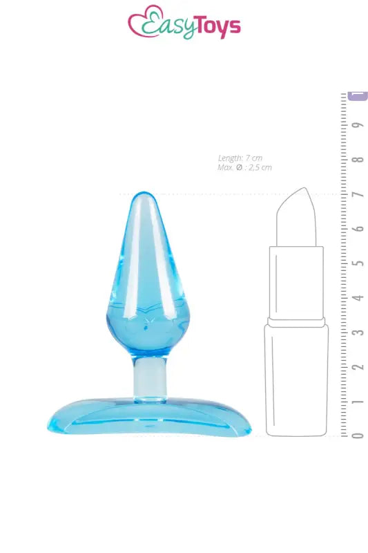 Mini plug anal bleu - EasyToys pas plus grand qu'un rouge à lèvre