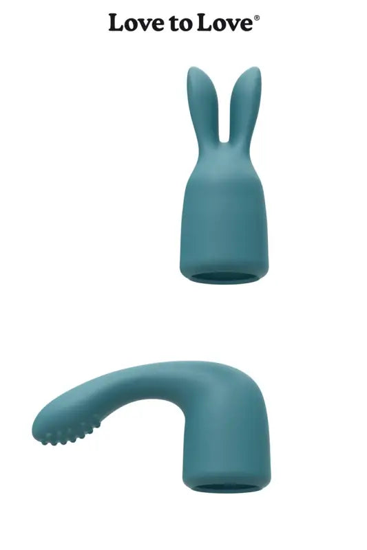 Attaches pour jouets sexuels en silicone sarcelle.