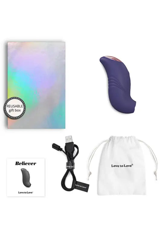 Stimulateur clitoridien Believer violet - Love to Love LollyDoll