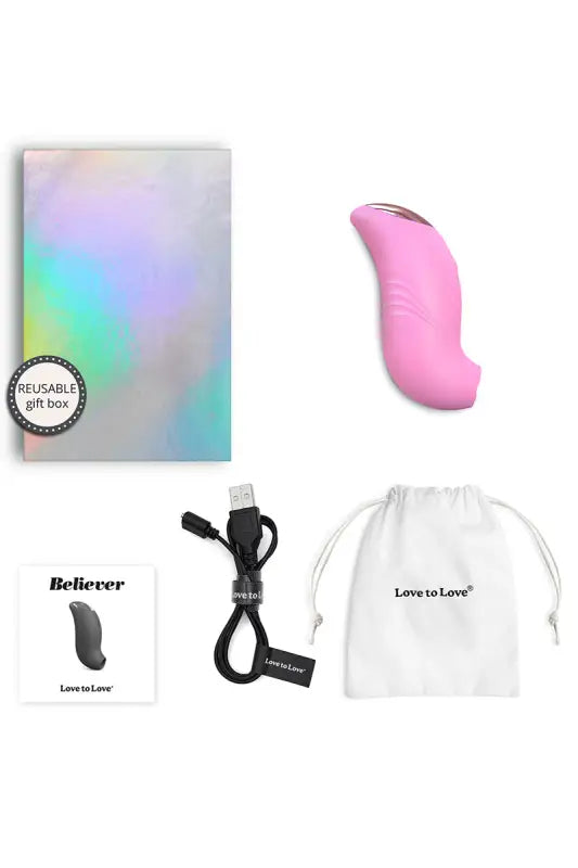 Stimulateur clitoridien Believer rose - Love to Love LollyDoll