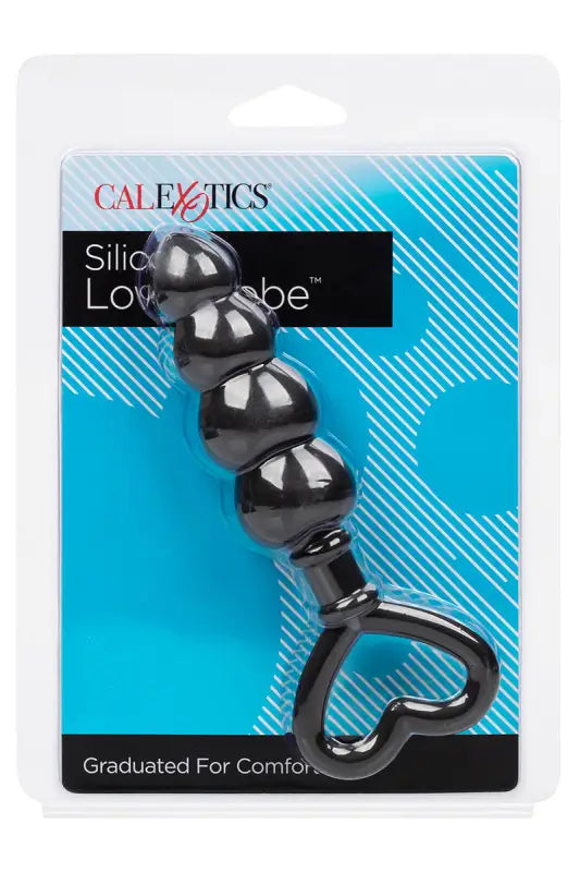 Perles d’amour en silicone noir.