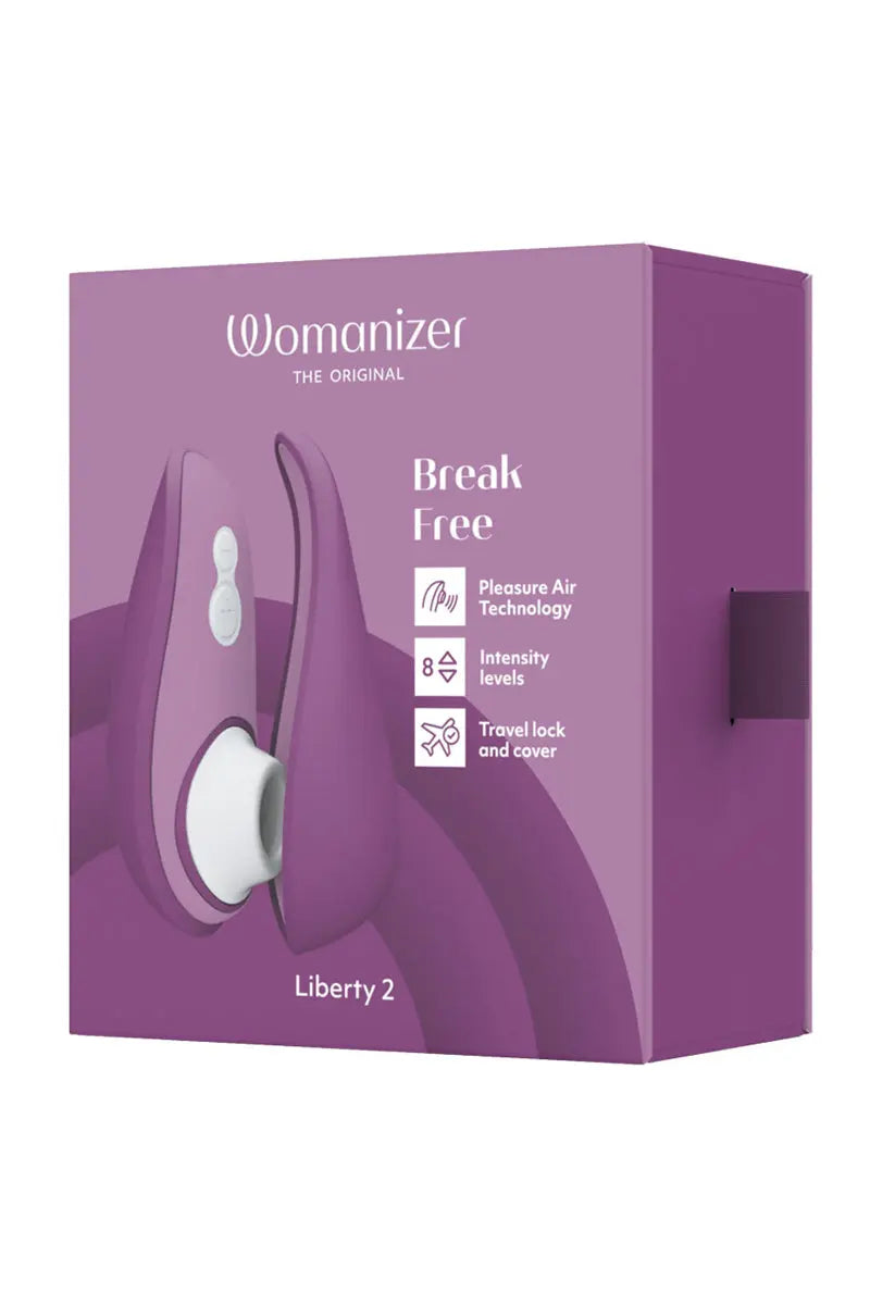 Pour toujours plus d'orgasmes et de plaisir découvrez Womanizer Liberty 2 à prendre partout avec soi, disponible chez LollyDoll