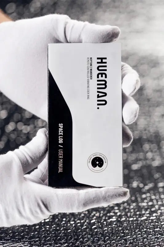 Manuel d’utilisation blanc et noir et boite du Plug anal va-et-vient Supernova - Hueman