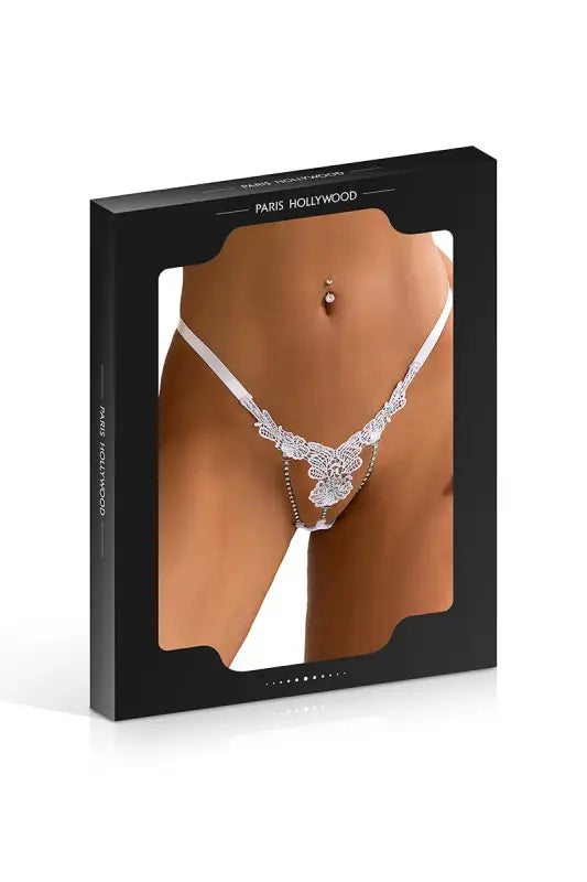 String ouvert à strass blanc LollyDoll