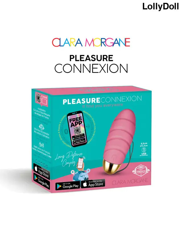 Pleasure connexion Rose - Oeuf vibrant - Clara Morgane - Oeuf vibrant disponible chez LollyDoll, pas cher