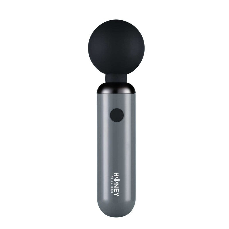Pomi wand - Puissant mini vibromasseur - gris et noir - Honey Play box - stimulateur clitoridien pas cher disponible chez LollyDoll