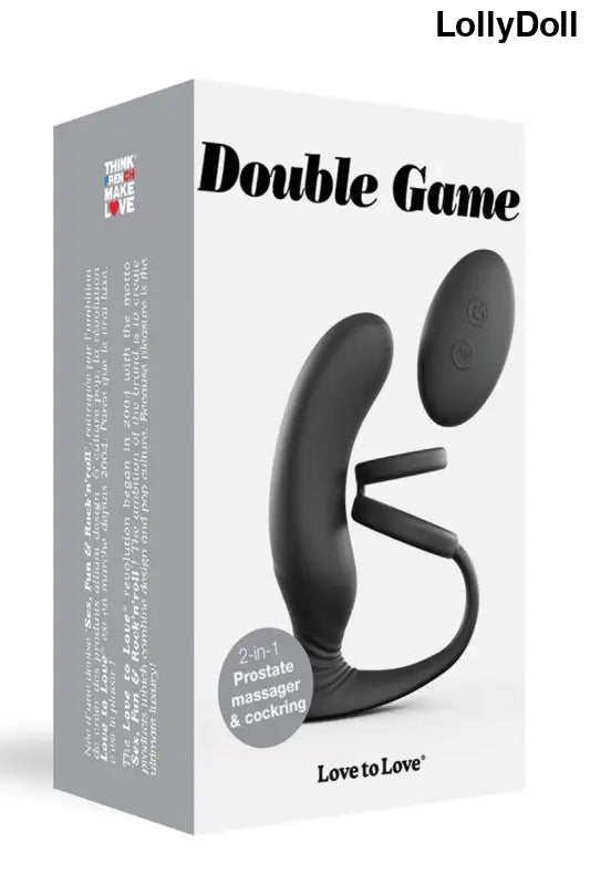 Masseur de prostate et cockring noirs.
