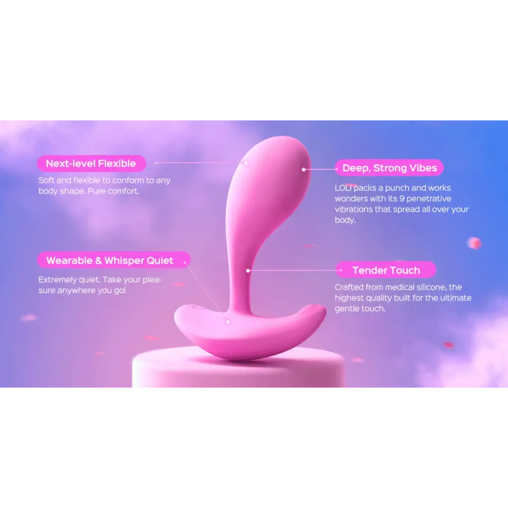 Loli Bleu - vibromasseur avec application pour le point G et le clitoris - Honey Play box - Vibromasseur disponible chez LollyDoll, pas cher