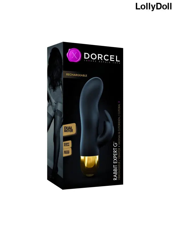 Découvrez le Vibromasseur Rabbit Expert G en Noir et Or, un jouet sensuel et élégant pour des plaisirs intenses. Sa forme ergonomique combine stimulations clitoridienne et vaginale pour une expérience unique. Ajoutez une touche de luxe à vos moments intimes avec ce vibromasseur sophistiqué. Disponible chez LollyDoll.