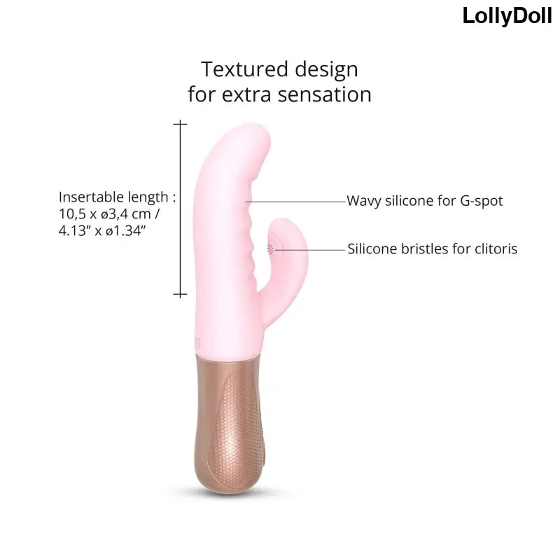 Vibromasseur Rabbit Sassy Bunny - Baby Pink - Love to Love - Sextoys disponible chez LollyDoll, pas cher