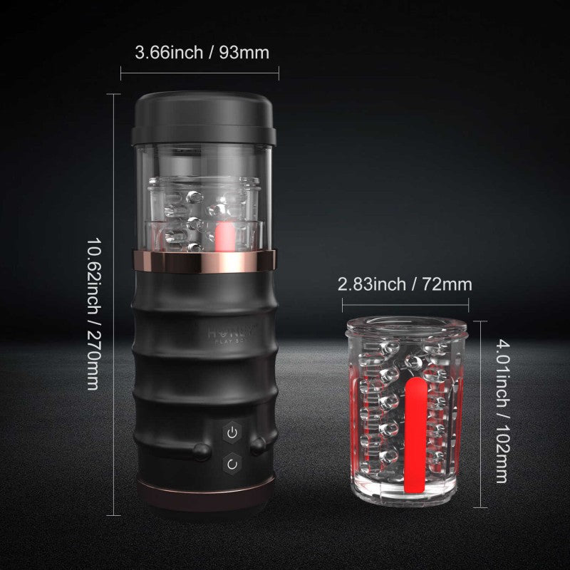 Masturbateur pour hommes au mouvement va et vient rotatifs facile à nettoyer au meilleur prix chez votre fournisseur de plaisir LollyDoll