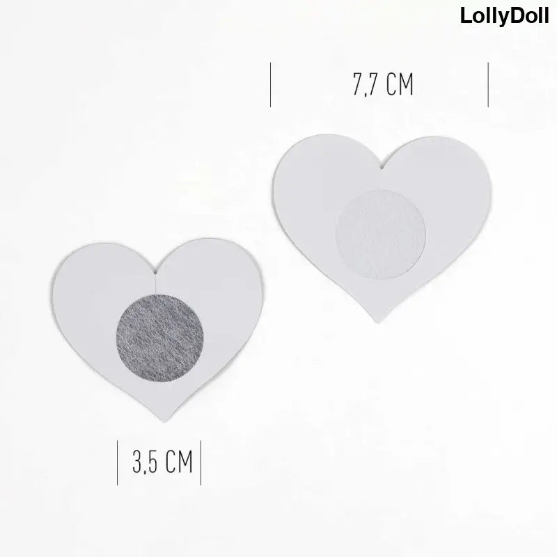 Découvrez les cache-tétons en forme de cœur 'WOW BOOBS !' pour une touche sensuelle et audacieuse. Parfaits pour compléter votre ensemble de lingerie, ces accessoires séduisants sauront mettre en valeur votre silhouette avec élégance. Disponible chez LollyDoll pour un look glamour et sexy assuré.