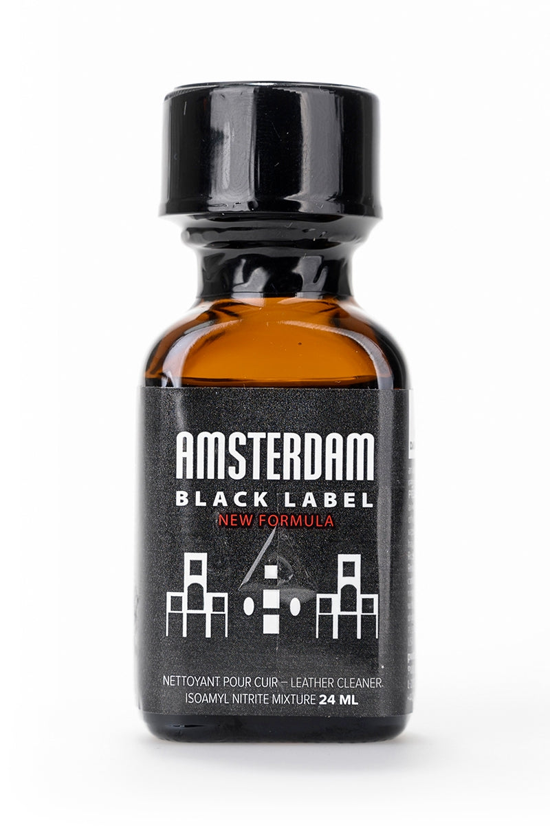Effets du poppers Amsterdam black label : une sensation d’euphorie passagère, une désinhibition accrue, une stimulation du désir, une intensification des sensations, un effet vasodilatateur pouvant favoriser la dilatation anale et vaginale