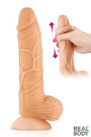 Gode ultra-réaliste 21 cm Real Brad